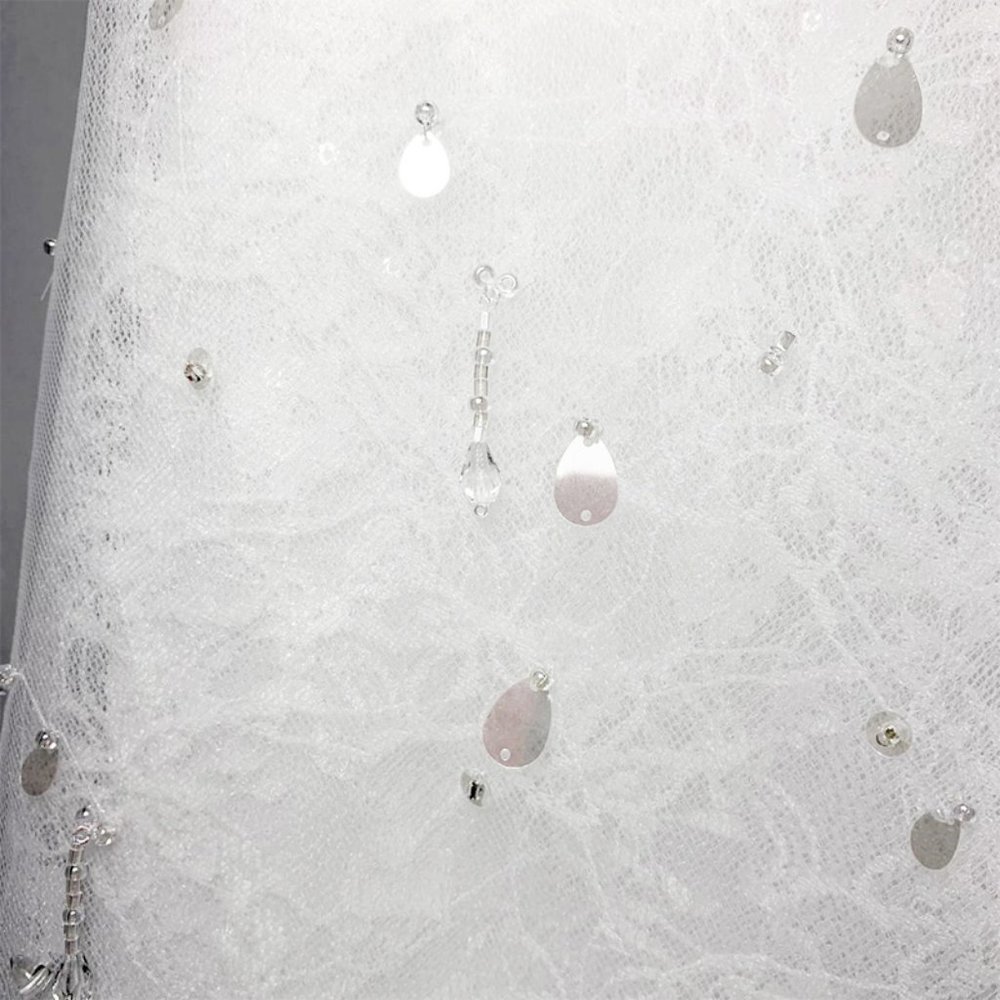 NWT GALINA SIGNATURE Strapless Mermaidcore Wedding Dress With Beaded Fri… - Picture 11 of 16